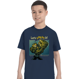 Shirts T-Shirts, Youth / XL / Navy Rash Can Smash
