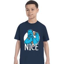 Load image into Gallery viewer, Shirts T-Shirts, Youth / XS / Navy Kevin Monster
