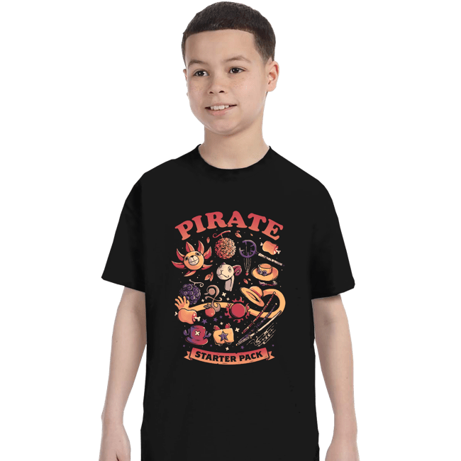 Daily_Deal_Shirts T-Shirts, Youth / XS / Black Pirate Starter Pack