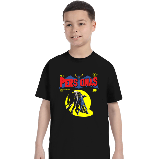 Shirts T-Shirts, Youth / XS / Black Investigation Team Comics