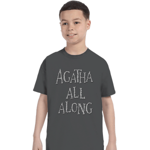 Secret_Shirts T-Shirts, Youth / XS / Charcoal Agatha All Along Grey Shirt