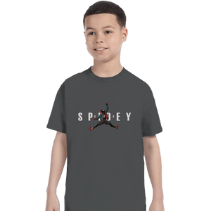 Shirts T-Shirts, Youth / XL / Charcoal Air Spidey