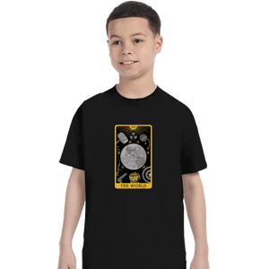 Shirts T-Shirts, Youth / XS / Black Tarot The World