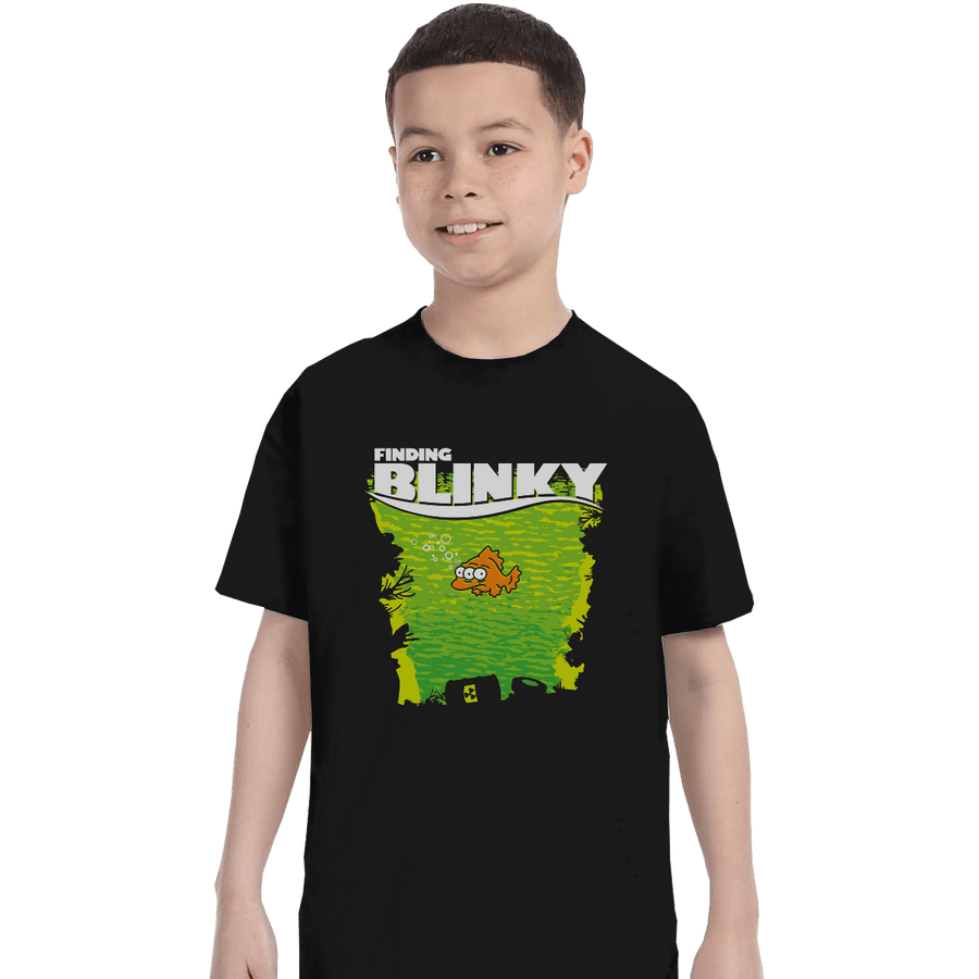 Shirts T-Shirts, Youth / XL / Black Finding Blinky