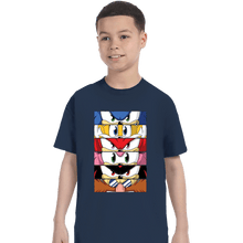 Load image into Gallery viewer, Daily_Deal_Shirts T-Shirts, Youth / XS / Navy Sonic Eyes
