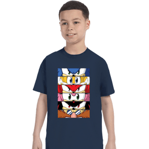 Daily_Deal_Shirts T-Shirts, Youth / XS / Navy Sonic Eyes