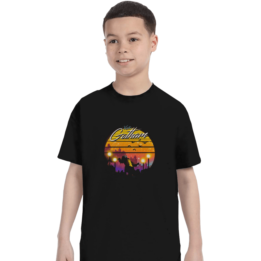 Shirts T-Shirts, Youth / XL / Black Gotham Wave
