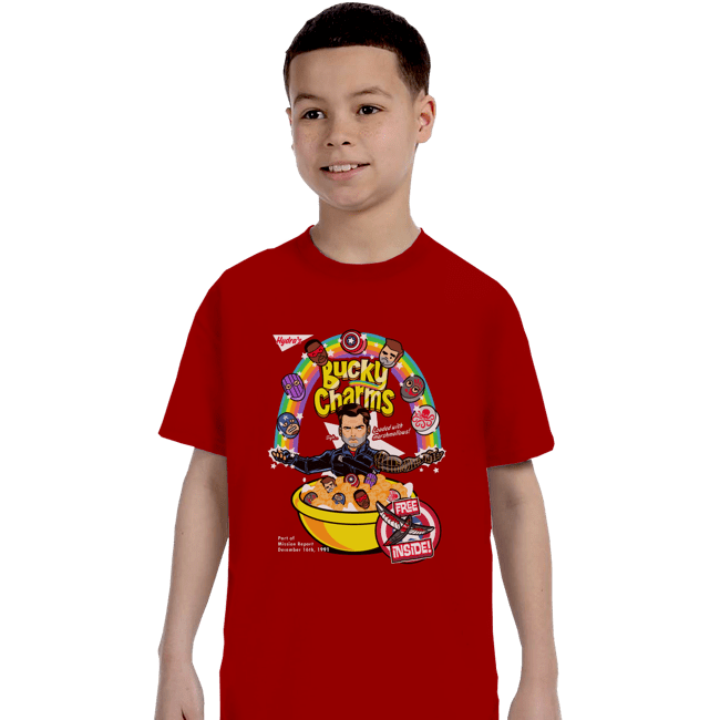 Shirts T-Shirts, Youth / XS / Red Bucky Charms