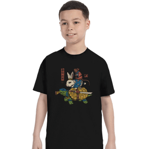 Shirts T-Shirts, Youth / XL / Black Kame, Usagi, and Ratto Ninjas