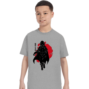 Shirts T-Shirts, Youth / XS / Sports Grey Crimson Sano