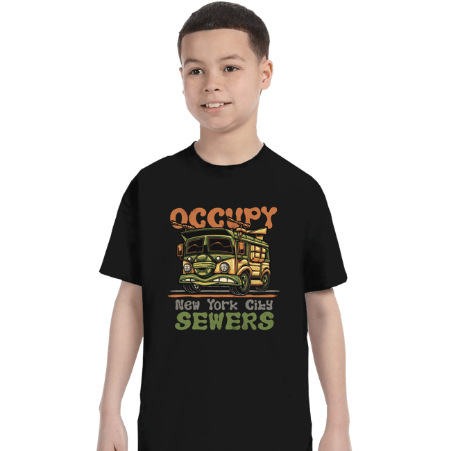 Daily_Deal_Shirts T-Shirts, Youth / XS / Black The Turtle Van