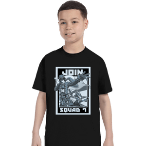 Shirts T-Shirts, Youth / XS / Black Join Squad 7