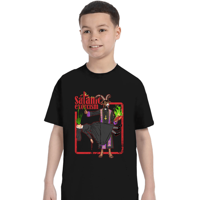 Shirts T-Shirts, Youth / XS / Black Satanic Exorcism