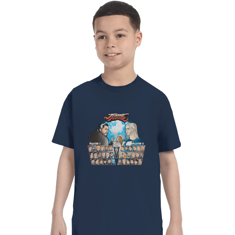Shirts T-Shirts, Youth / XL / Navy Throne Fighter