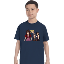 Load image into Gallery viewer, Shirts T-Shirts, Youth / XS / Navy Distracted Cloud
