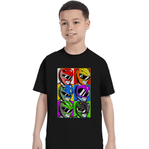Shirts T-Shirts, Youth / XL / Black Pop Art Power Rangers