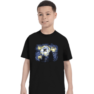 Secret_Shirts T-Shirts, Youth / XS / Black Starry Extraterrestrial