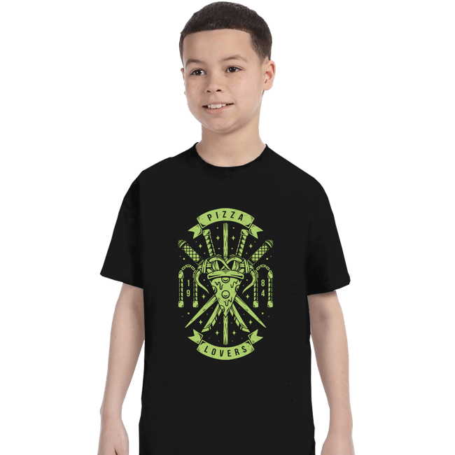 Shirts T-Shirts, Youth / XS / Black Pizza Lovers