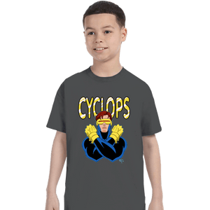 Daily_Deal_Shirts T-Shirts, Youth / XS / Charcoal Cyclops 97