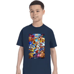 Secret_Shirts T-Shirts, Youth / XS / Navy XMen V Street Fighter