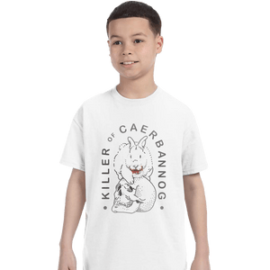 Shirts T-Shirts, Youth / XL / White Killer Rabbit of Caerbannog