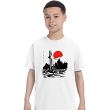 Load image into Gallery viewer, Shirts T-Shirts, Youth / XS / White Red Sun Hero
