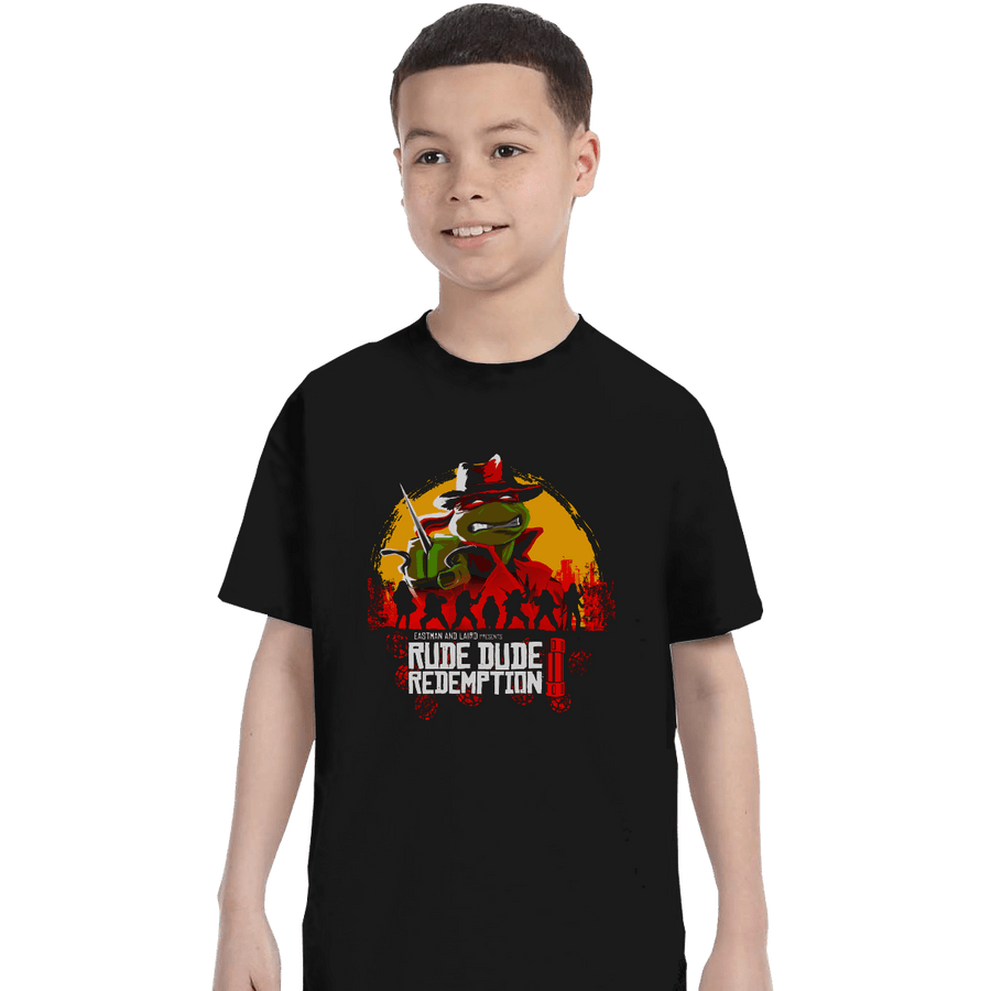 Shirts T-Shirts, Youth / XL / Black Rude Dude