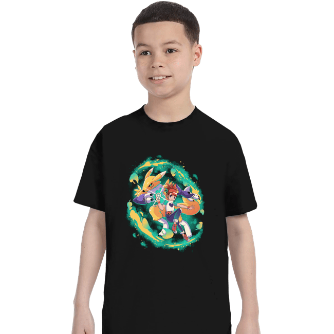 Shirts T-Shirts, Youth / XS / Black Digi Fox