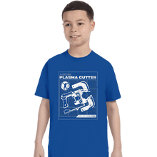 Load image into Gallery viewer, Daily_Deal_Shirts T-Shirts, Youth / XS / Royal Blue Plasma Cutter

