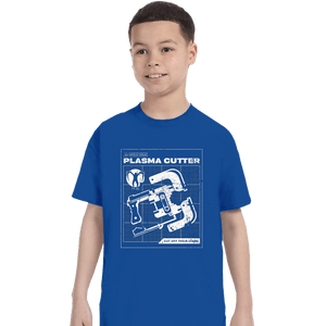 Daily_Deal_Shirts T-Shirts, Youth / XS / Royal Blue Plasma Cutter