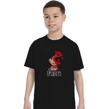 Load image into Gallery viewer, Shirts T-Shirts, Youth / XL / Black The Girl With The Dragon Guardian
