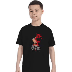 Shirts T-Shirts, Youth / XL / Black The Girl With The Dragon Guardian