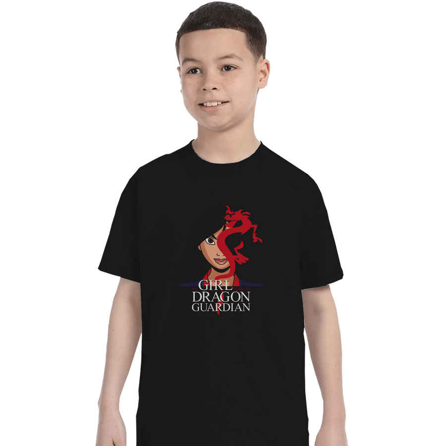 Shirts T-Shirts, Youth / XL / Black The Girl With The Dragon Guardian