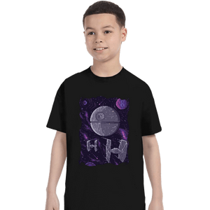 Daily_Deal_Shirts T-Shirts, Youth / XS / Black Pixel Death Star
