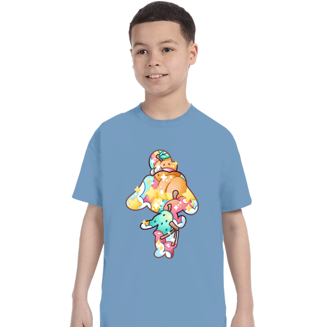 Shirts T-Shirts, Youth / XS / Powder Blue Magical Silhouettes - Isabelle