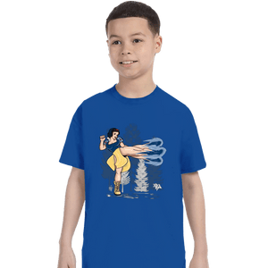 Secret_Shirts T-Shirts, Youth / XS / Royal Blue Chun White Kick