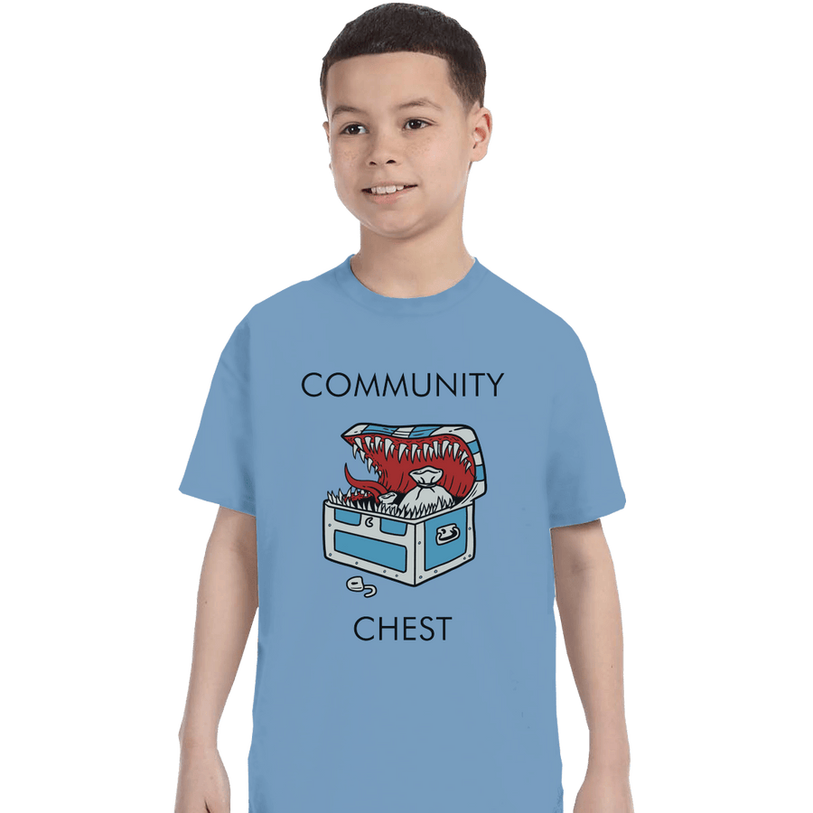 Shirts T-Shirts, Youth / XS / Powder Blue Mimicopoly