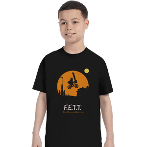 Shirts T-Shirts, Youth / XL / Black F.E.T.T. The Bounty Hunter