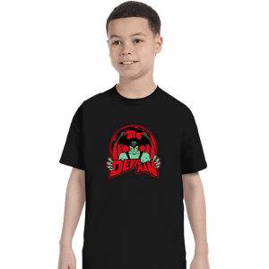 Shirts T-Shirts, Youth / XS / Black Devilman Mascot