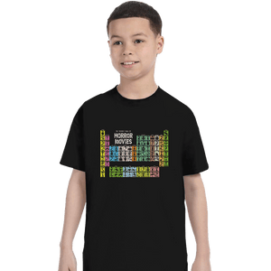 Secret_Shirts T-Shirts, Youth / XS / Black Periodic Table Of Horror