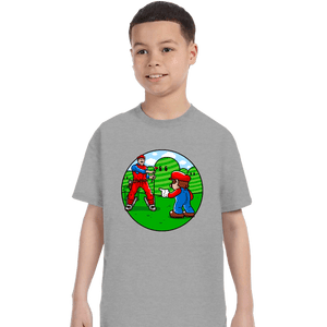 Secret_Shirts T-Shirts, Youth / XS / Sports Grey Two Marios