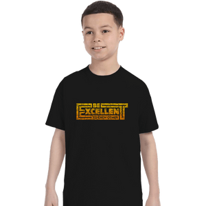 Shirts T-Shirts, Youth / XL / Black Keanu Be Excellent To Each Other