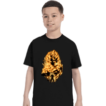 Load image into Gallery viewer, Shirts T-Shirts, Youth / XS / Black Golden Saiyan Vegito
