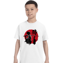 Load image into Gallery viewer, Daily_Deal_Shirts T-Shirts, Youth / XS / White Mugen And Jin Sumi-e

