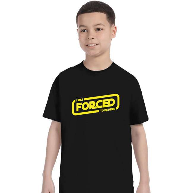 Secret_Shirts T-Shirts, Youth / XS / Black Forced To Be Here