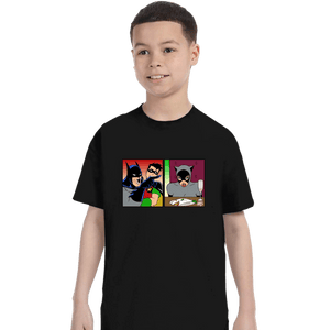 Secret_Shirts T-Shirts, Youth / XS / Black Batman Yelling At Catwoman