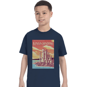 Shirts T-Shirts, Youth / XL / Navy Visit King's Landing
