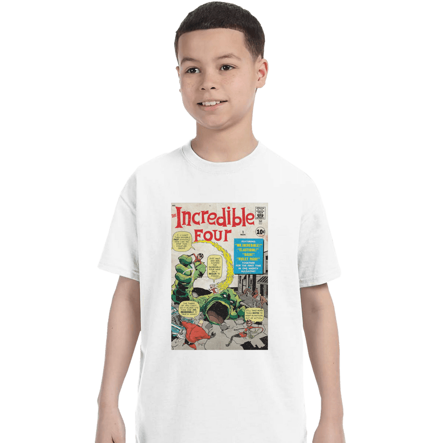 Shirts T-Shirts, Youth / XL / White The Incredible 4