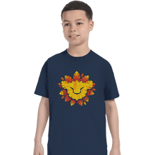 Load image into Gallery viewer, Shirts T-Shirts, Youth / XL / Navy King Of Leaves
