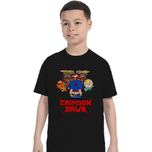 Load image into Gallery viewer, Shirts T-Shirts, Youth / Small / Black Crimson Dawn
